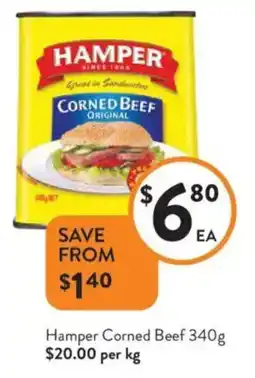 Foodworks Hamper Corned Beef offer