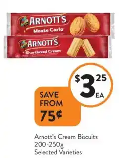 Foodworks Arnott's Cream Biscuits offer