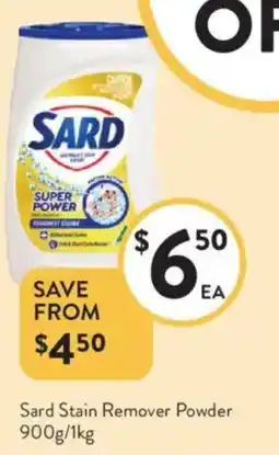 Foodworks Sard Stain Remover Powder offer