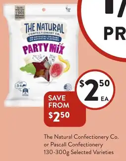 Foodworks The Natural Confectionery Co. or Pascall Confectionery offer
