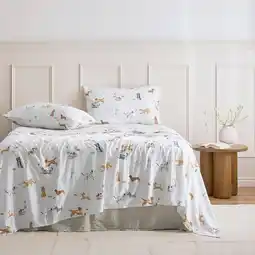 Pillow Talk Paws Flannelette Sheet Set by Habitat offer