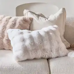 Pillow Talk Prague Faux Fur Cushion by M.U.S.E offer