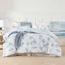 Pillow Talk Bahama Palm Reversible Comforter Set by Essentials offer