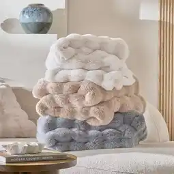 Pillow Talk Prague Faux Fur Throw by M.U.S.E offer