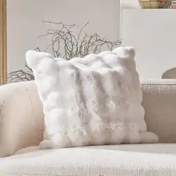 Pillow Talk Prague Faux Fur Cushion by M.U.S.E offer