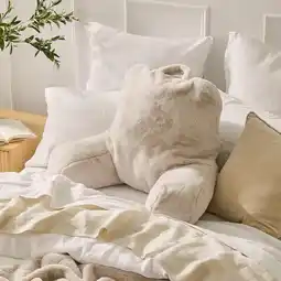 Pillow Talk Nevada Faux Fur Bedrest Pillow by M.U.S.E offer