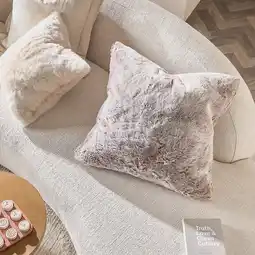 Pillow Talk Pelage Faux Fur Large Square Cushion by M.U.S.E offer