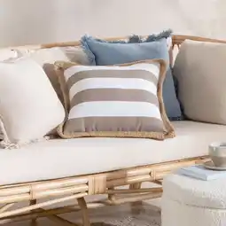 Pillow Talk Little Cove Stripe Cushion by Habitat offer