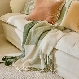 Pillow Talk Lexi Check XL Throw by Habitat offer