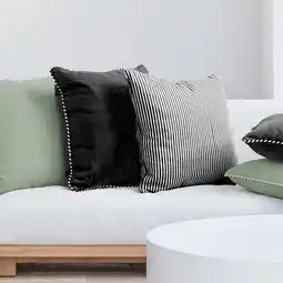 Pillow Talk Zona Large Stripe Outdoor Cushion by Habitat offer