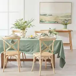 Pillow Talk Milan Linen Cotton Table Cloth by M.U.S.E offer