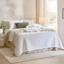 Pillow Talk Natural 280gsm Cotton Quilt by Habitat offer