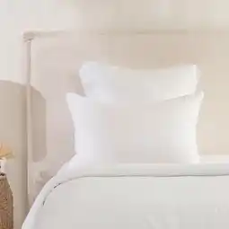Pillow Talk Natural Cotton Standard Pillow Protector by Habitat offer