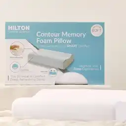 Pillow Talk Comfort Science Contour Soft Memory Foam Pillow by Hilton offer