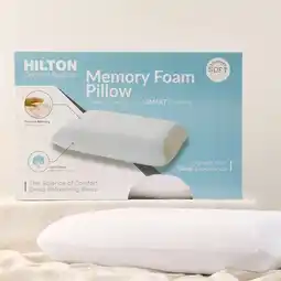 Pillow Talk Comfort Science Standard Soft Memory Foam Pillow by Hilton offer
