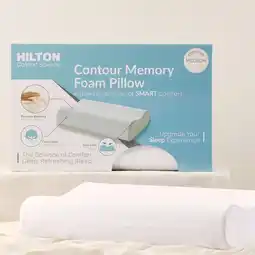 Pillow Talk Comfort Science Contour Medium Memory Foam Pillow by Hilton offer