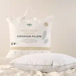 Pillow Talk Duck Feather European Pillow by Greenfirst offer