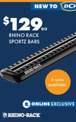 BCF Sportz bars offer