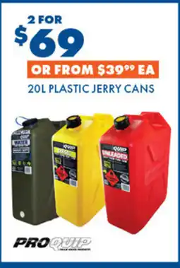 BCF Plastic jerry cans offer