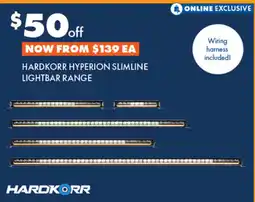 Hyperion slimline lightbar range