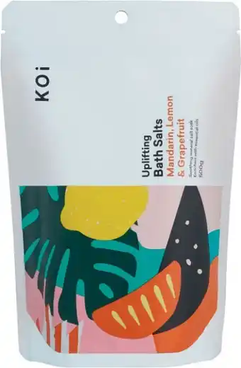 Coles KOi Bath Salts Mandarin, Lemon & Grapefruit 500g offer