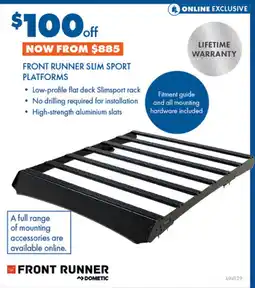 BCF Front runner slim sport platforms offer