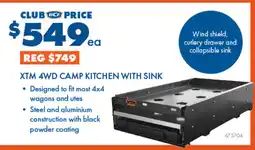 BCF Camp kitchen with sink offer