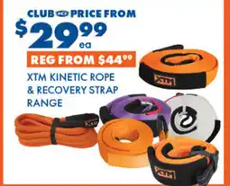 BCF Kinetic rope & recovery strap range offer