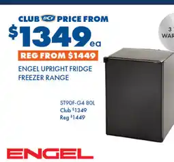 BCF Upright fridge offer