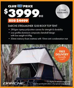 BCF Roof tent offer