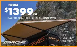 BCF Freestanding awnings offer