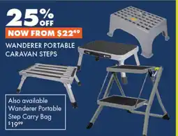 BCF Portable caravan steps offer