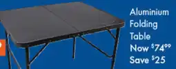 BCF Aluminium folding table offer