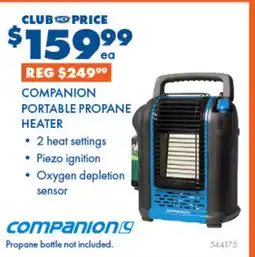 BCF Portable propane heater offer