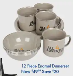 BCF Enamel dinnerset offer