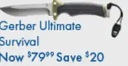 BCF Gerber ultimate survival offer