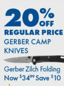 BCF Gerber zilch folding offer