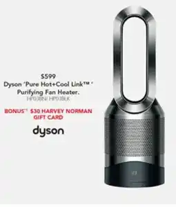Harvey Norman Purifying fan heater offer