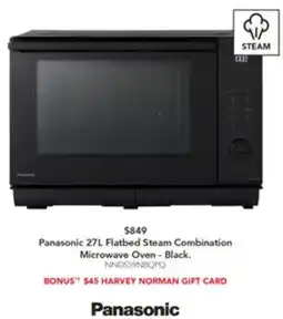 Harvey Norman Flatbed steam combination microwave oven offer