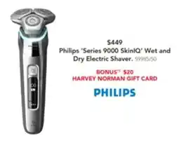 Harvey Norman Wet and dry electric shaver offer