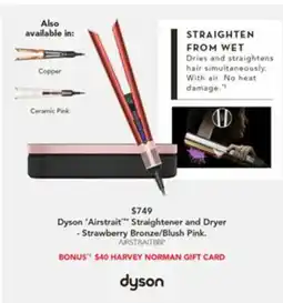 Harvey Norman Straightener and dryer offer