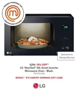 Harvey Norman Smart inverter microwave oven offer