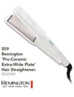 Harvey Norman Pro-ceramic extra-wide plate' hair straightener offer