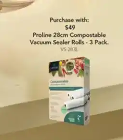 Harvey Norman Compostable vacuum sealer rolls offer