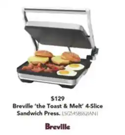 Harvey Norman The toast & melt' 4-slice sandwich press offer