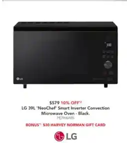 Harvey Norman Smart inverter convection microwave oven - black. offer