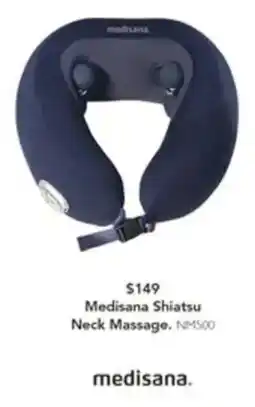 Harvey Norman Medisana Shiatsu Neck Massage offer