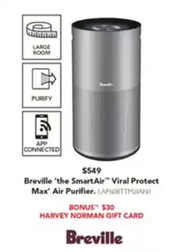 Harvey Norman Viral protect max air purifier offer