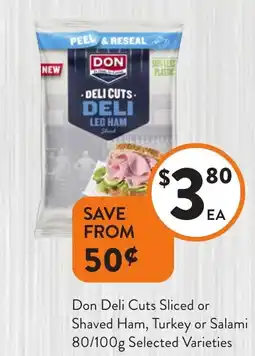 Foodworks Deli cuts. deli leg ham offer