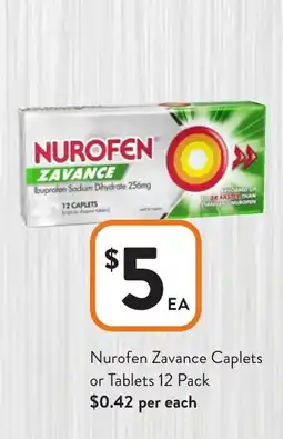 Foodworks Nurofen Zavance Caplets offer